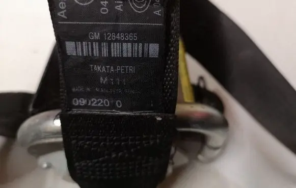 Opel Insignia A Front seatbelt 12848365 307421499P10
