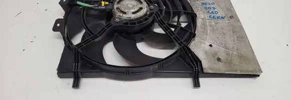 Peugeot 207 Radiator cooling fan shroud 9662872380