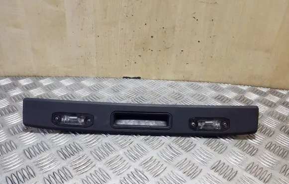 Trunk door license plate light bar