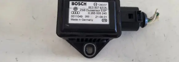 Audi A6 S6 C5 4B ESP acceleration yaw rate sensor 8E0907637A 0011049