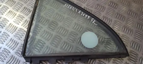 Rear vent window glass