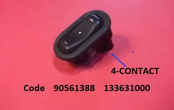 Opel Zafira A Electric window control switch 90561388 133631000
