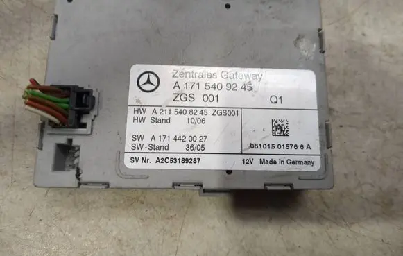Mercedes-Benz SLK R171 Gateway control module A1715409245 A1714420027 A2115408245