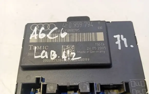 Audi A6 S6 C6 4F Door control unit/module 4F0959794