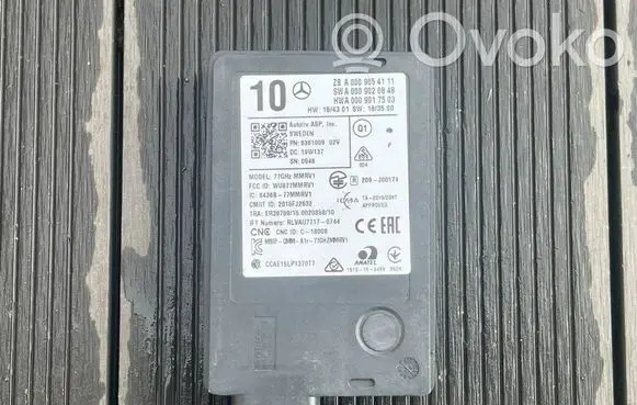 Mercedes-Benz E W213 Blind spot module A0009054111 A0009020848 A0009017503
