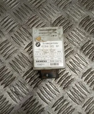 BMW 5 E60 E61 Tow bar trailer control unit/module 6972501 5WK10421A