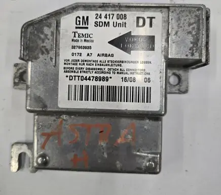 Opel Combo C Airbag control unit/module 24417008 327963935 DTT04478989