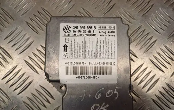 Audi A6 S6 C6 4F Airbag control unit/module 4F0959655B 4F0910655E 5WK43416