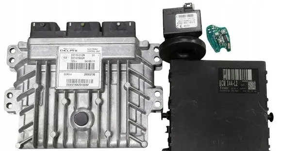 Renault Twingo II Engine ECU kit and lock set 237101312R