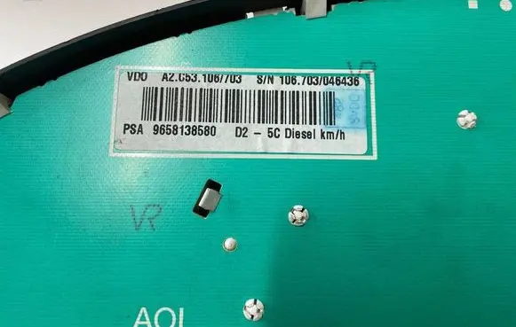 Peugeot 407 Speedometer (instrument cluster) 9658138580 A2C53106703 A2C53010609