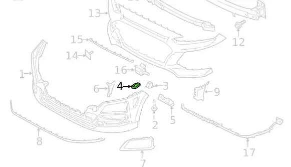 Hyundai Kona I Rear bumper support beam 86578J9000
