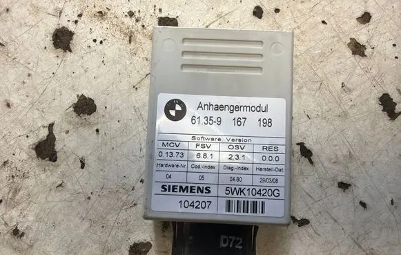 BMW 3 E90 E91 Tow bar trailer control unit/module 61359167198