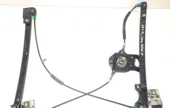 Volkswagen Golf III Front door window regulator with motor 1H08374028