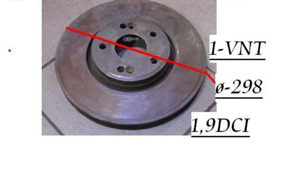 Renault Laguna II Front brake disc