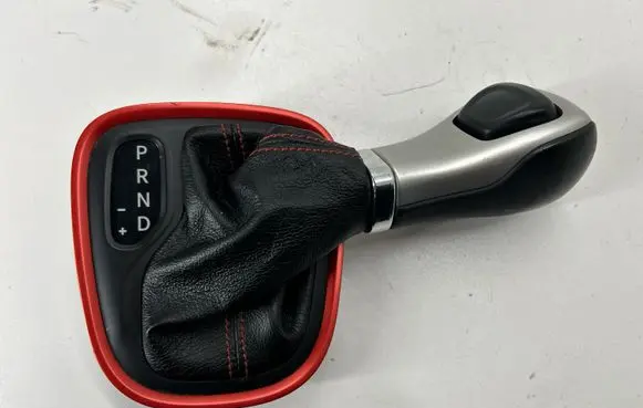 Gear lever shifter trim leather/knob