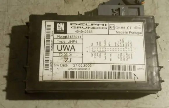 Opel Zafira B Phone control unit/module 13187911 454942368 MD450049111
