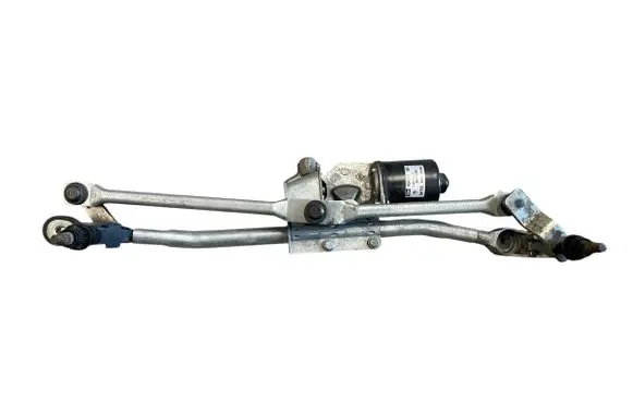 Front wiper linkage and motor
