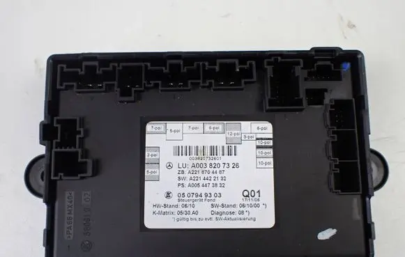 Mercedes-Benz S W221 Door control unit/module A0038207326