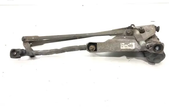 Front wiper linkage and motor