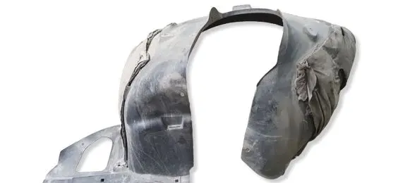 Peugeot 208 I Front wheel arch liner splash guards 9673797180