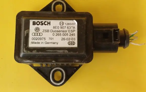 Audi A4 S4 B6 8E 8H ESP acceleration yaw rate sensor 8E0907637A 0265005245