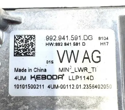 Volkswagen PASSAT B8 Headlight ballast module Xenon 992941591DG 10101500211