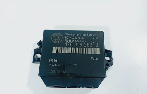 Skoda Octavia Mk2 (1Z) Parking PDC control unit/module H04S002C05 601849 1Z0919283B