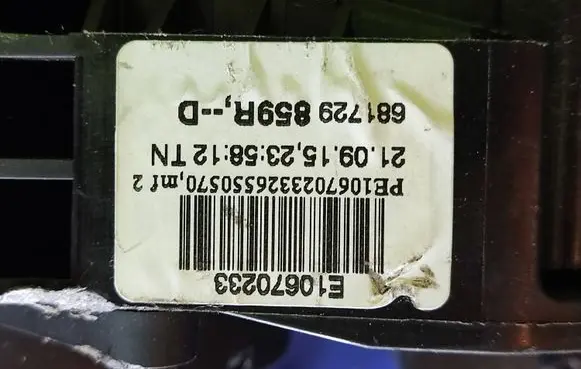 Dacia Sandero Steering angle sensor 479457095R 0265019069 151110