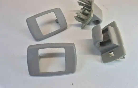 Sun visor clip/hook/bracket