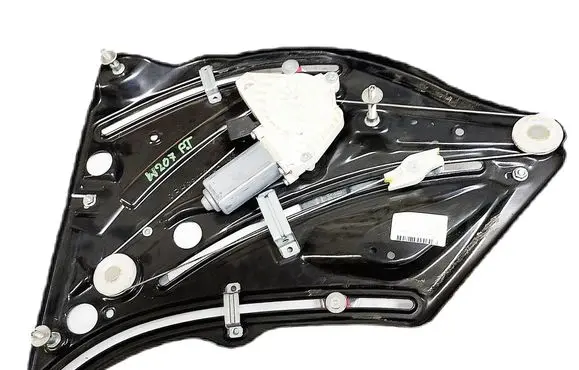 Rear door window regulator with motor