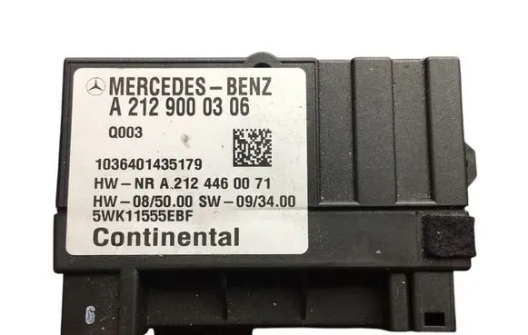 Mercedes-Benz E W212 Fuel injection pump control unit/module A2129000306 5WK11555EBF A2124460071