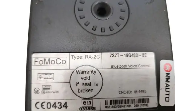 Ford Focus ST Trunk lid opening control unit 7S7T-19G488-BE