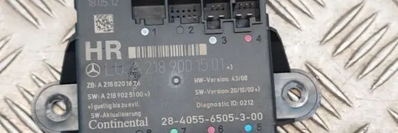 Mercedes-Benz CLS C218 X218 Door control unit/module A2189001501