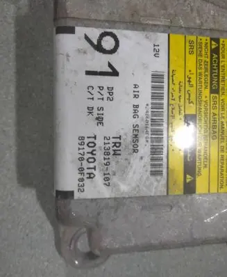 Toyota Corolla Verso E121 Airbag control unit/module 891700F032 213819107 24860164F8