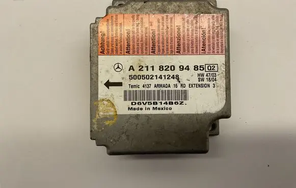 Mercedes-Benz E W211 Airbag control unit/module A2118209485 D6V5B14B6Z 500502141248