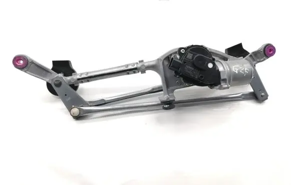 Front wiper linkage and motor