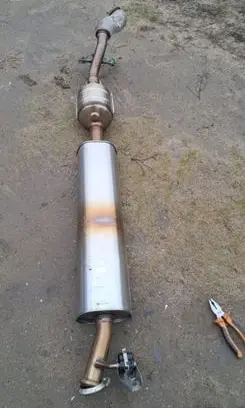 Renault Kangoo II Middle muffler/silencer 203000146R