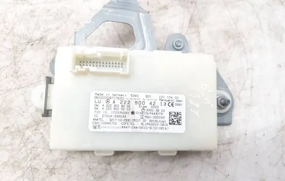 Mercedes-Benz C W205 Keyless (KESSY) go control unit/module A2229004213 A2229025012 A2229018202