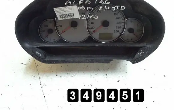 Alfa Romeo 166 Speedometer (instrument cluster) 2400jtd