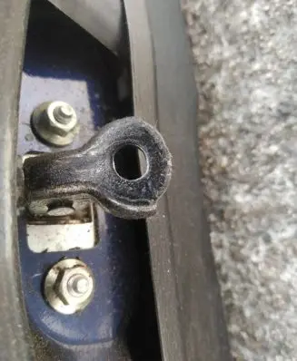 Mazda 6 Rear door check strap stopper