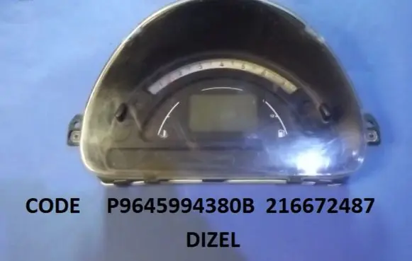 Citroen C3 Speedometer (instrument cluster) P9645994380B 216672487