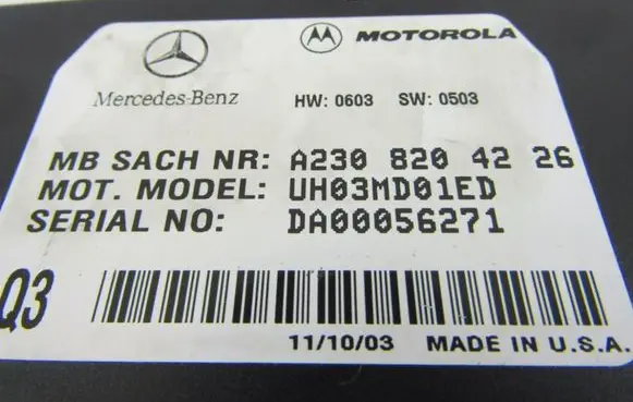 Mercedes-Benz ML W163 Other control units/modules A2308204226
