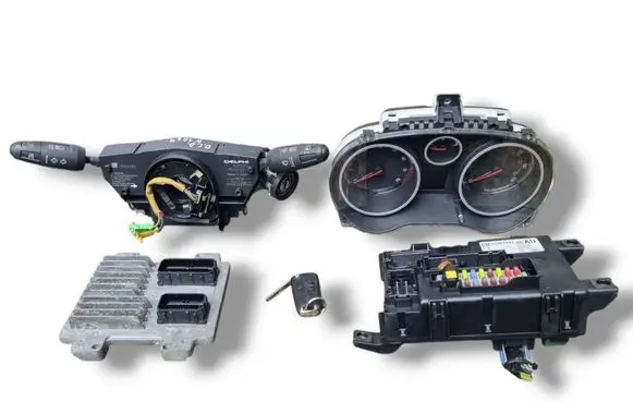 Opel Corsa D Engine ECU kit and lock set 55577841