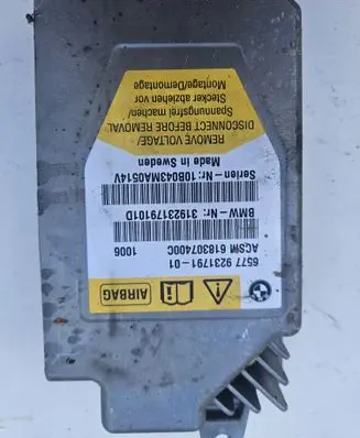 BMW 5 F10 F11 Airbag control unit/module 9231791 65779231791