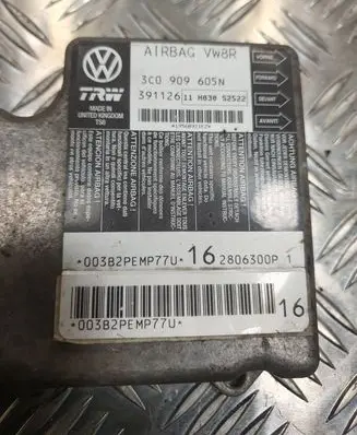Volkswagen PASSAT B6 Airbag control unit/module 3C0909605N