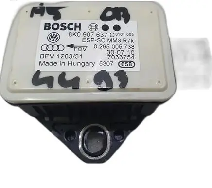 Audi A5 8T 8F ESP acceleration yaw rate sensor 8K0907637C