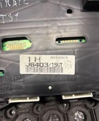 Nissan X-Trail T31 Speedometer (instrument cluster) JG403 JG40315CT 0803040007B