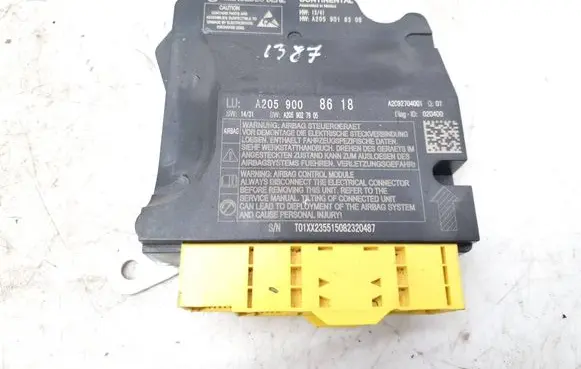 Mercedes-Benz C W205 Airbag control unit/module A2059008618 A2C92704001 A2059027905