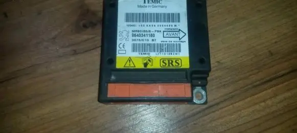 Peugeot 607 Airbag control unit/module 9640341180