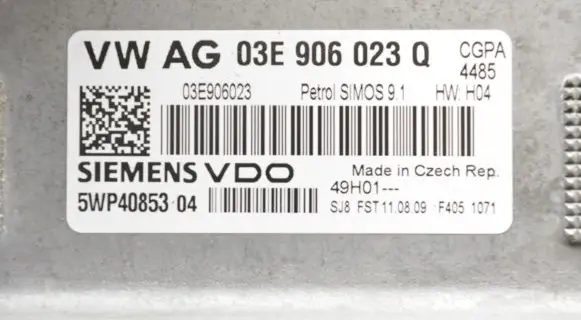 Skoda Fabia Mk2 (5J) Engine control unit/module 03E906023Q